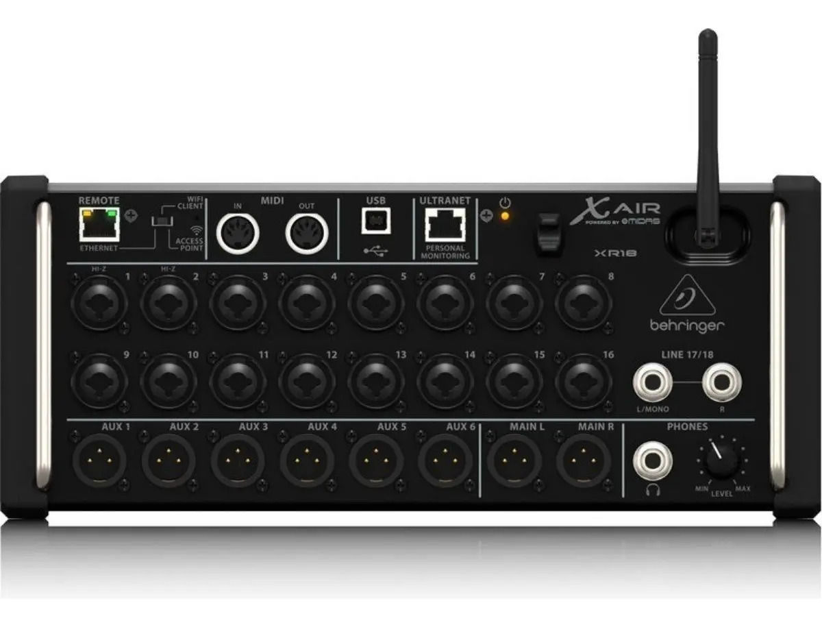 Mezclador Digital Behringer XR-18 Negro 